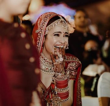 Yuvika Chaudhary wedding dress