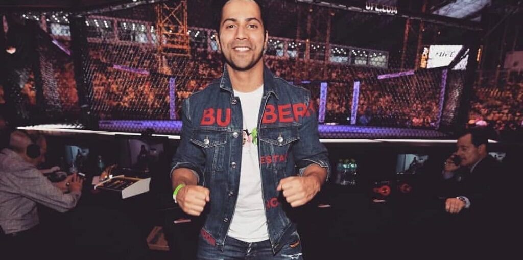 Varun Dhawan attends fighting championship UFC in Abu Dhabi