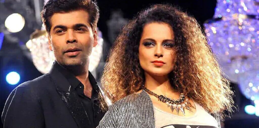 Kangana Ranaut and Karan Johar