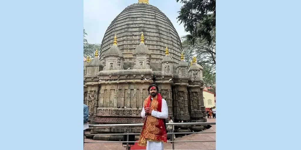 Prashant Bajaj takes blessings of Kamakhya Devi in Guwahati