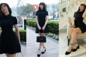 Giorgia Andriani stuns in a Black Outfit