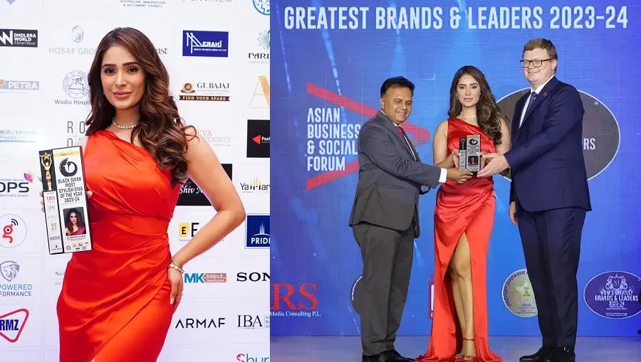 Alankrita Sahai the 'Black Swan Most Stylish Diva Of The Year 2023-24' at Asia One Award