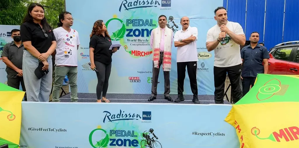 Radisson Blu Guwahati Hosts Bicycle Rally