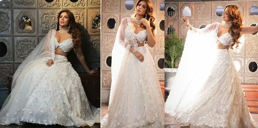 Shama Sikander in her white ethnicity is your quintessential diva