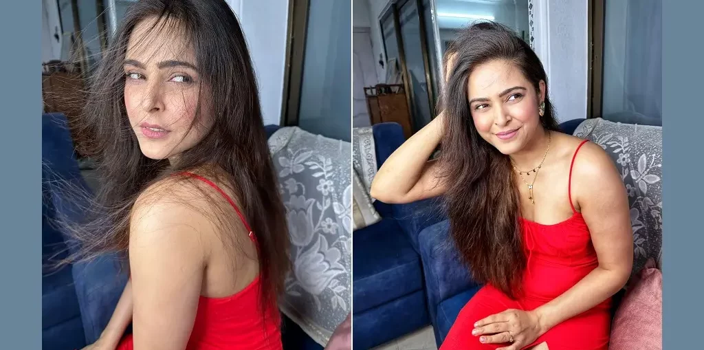 Madhurima Tuli looks spicy red hot in her latest alluring snaps