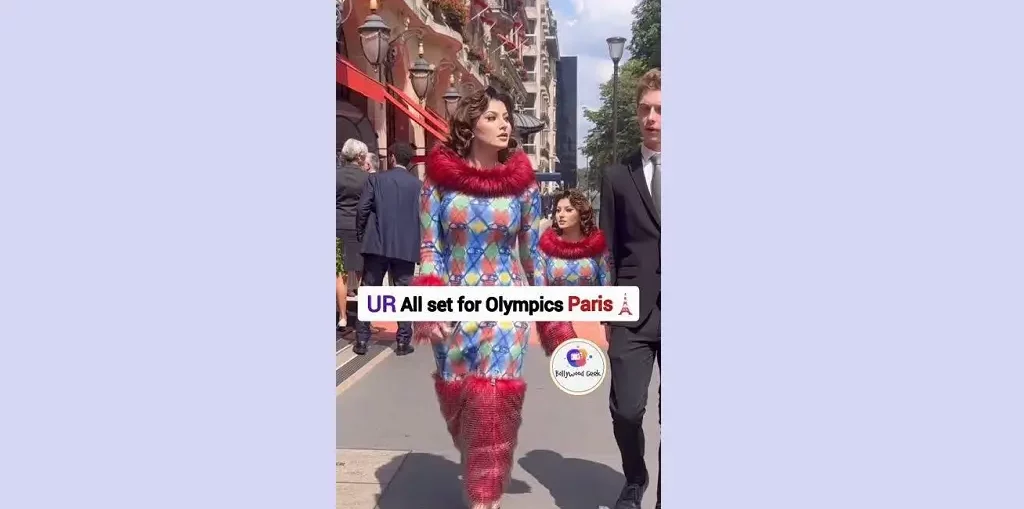 Urvashi Rautela's Olympic outfit by designer MaisonJ Simone