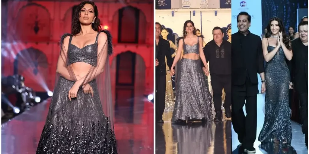 After Nora Fatehi Rohit Gandhi Rahul Khanna label bring onboard Elnaaz Norouzi to walk as showstopper