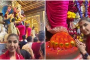 Jyoti Saxena seeks blessings at the iconic Lalbaug Cha Raja