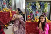 Madhurima Tuli celebrates Ganesh Chaturthi at her home after 6 years