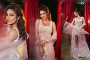 Seerat Kapoor Gives Soothing Girl Next Door Vibes In A Peach Embellished Sharara Set