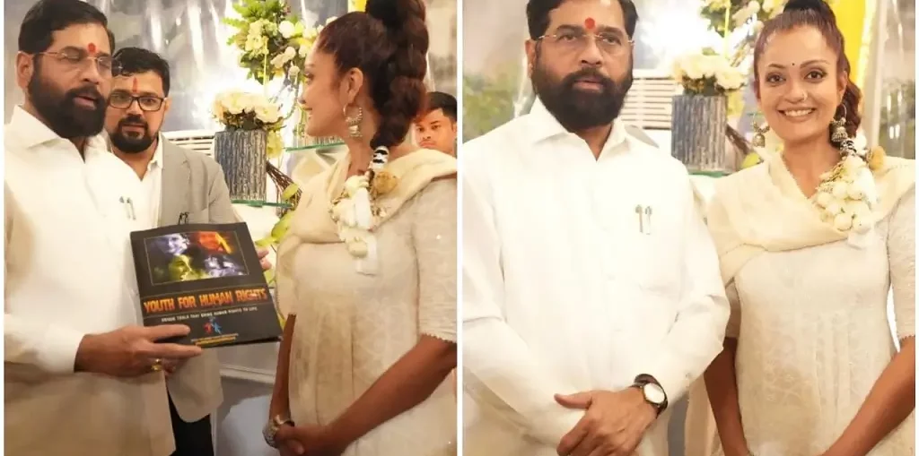 Sheena Chohan Joins Eknath Shinde for Women’s Rights Campaign