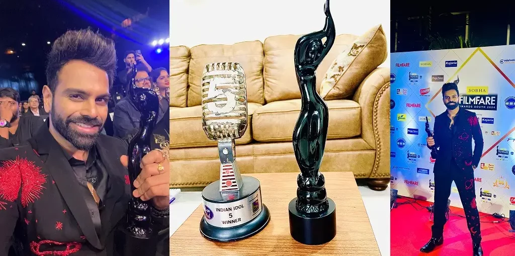 'Indian Idol 5' winner Sreerama Chandra wins 'Best Male Playback Singer (Telugu)’ at 69th Filmfare Awards South 2024