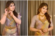 Urvashi Rautela stuns in a limited edition super expensive Kanjeevaram diamond saree