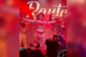 Urvashi Rautela performs 'Aaj Ki Raat' at her new-year concert in Kolkata