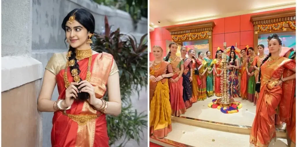 Adah Sharma left speechless as foreigner girls don sarees to surprise her!