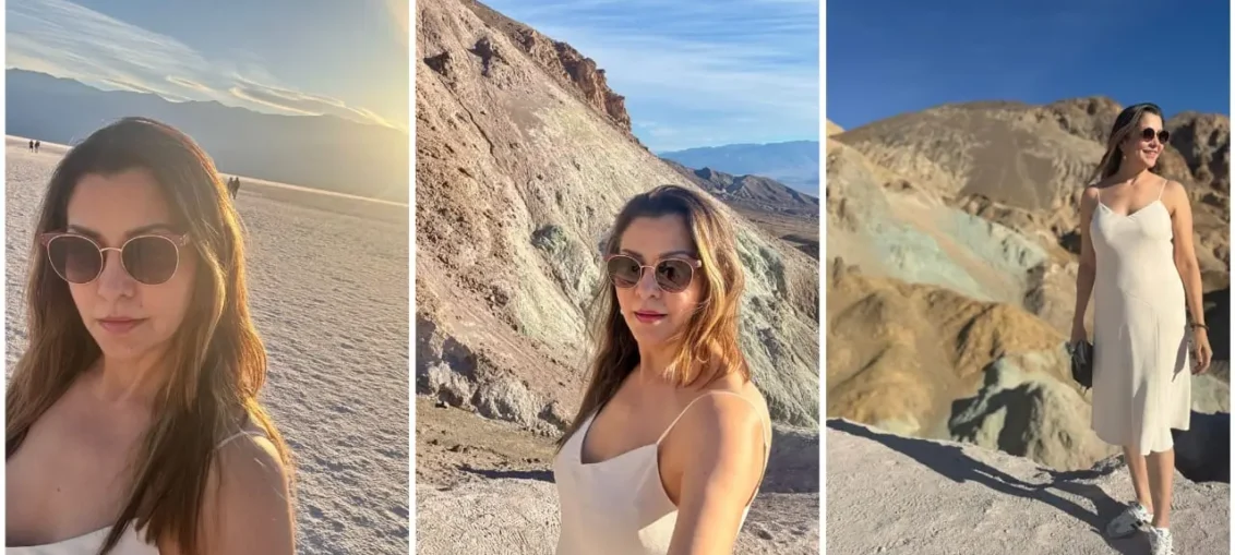 Aditi Govitrikar sensational vacation at the Death Valley in California