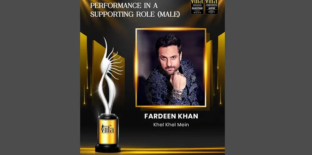 Fardeen Khan nominated for Best Supporting Actor (Male) for his role in Khel Khel Mein at the NEXA IIFA Awards 2025