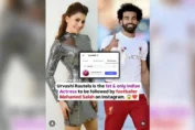 Urvashi Rautela followed on Instagram by Mohamed Salah